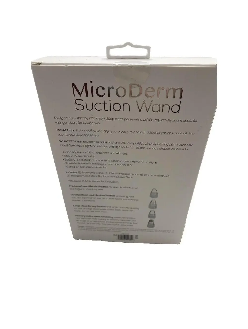 Microderm Nose Suction Wand New Pore Cleaning